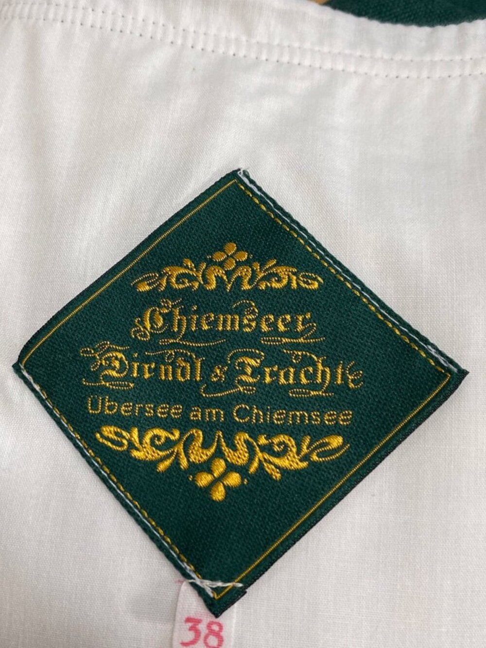 📌Chiemseer Bavarian Dirndl Original Traditional High-Quality w/ Blouse & Apron - Picture 15 of 16
